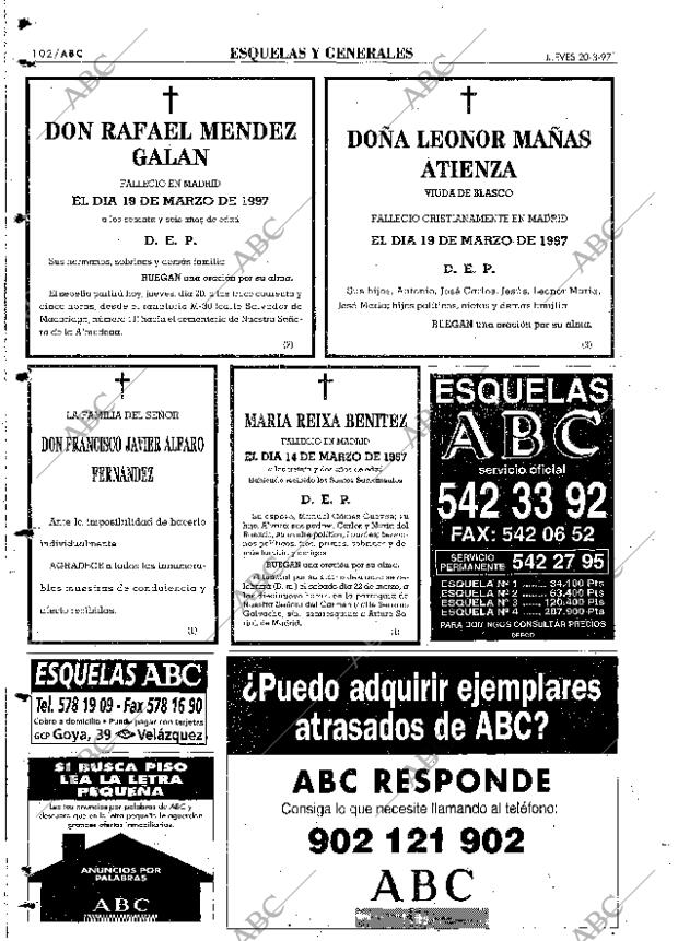 ABC MADRID 20-03-1997 página 102