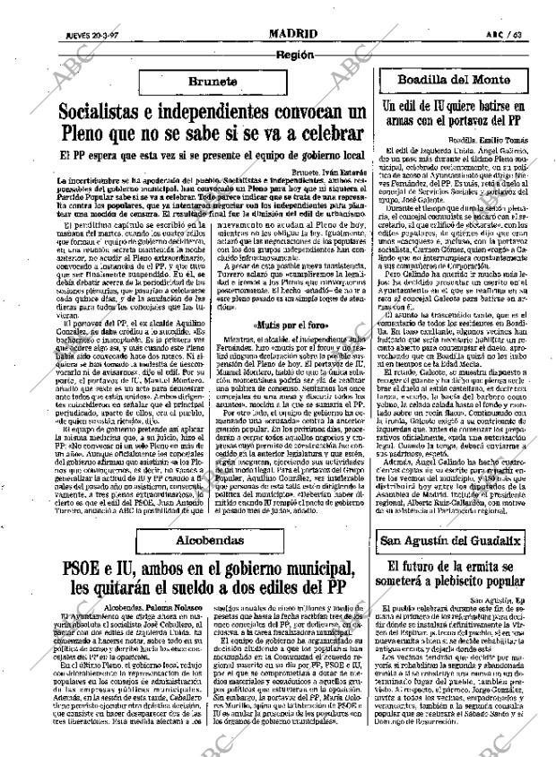 ABC MADRID 20-03-1997 página 63