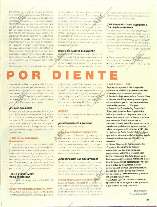 BLANCO Y NEGRO MADRID 23-03-1997 página 85