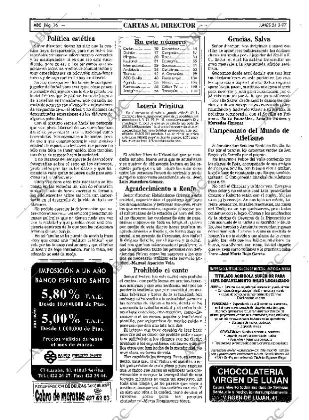 ABC SEVILLA 24-03-1997 página 16