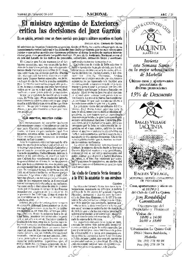 ABC MADRID 28-03-1997 página 21