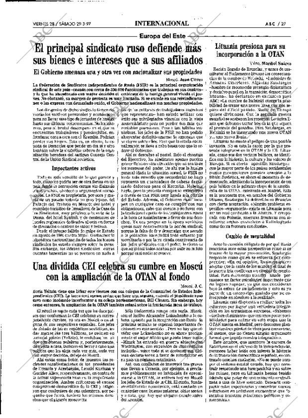 ABC MADRID 28-03-1997 página 27