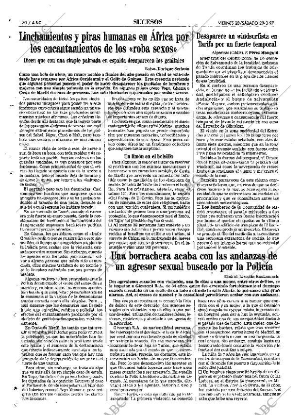 ABC MADRID 28-03-1997 página 70