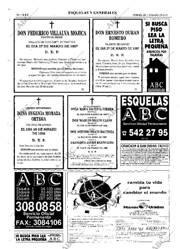 ABC MADRID 28-03-1997 página 84