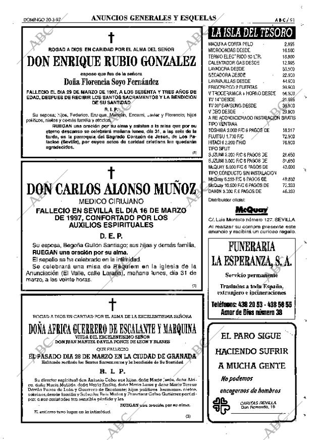 ABC SEVILLA 30-03-1997 página 91