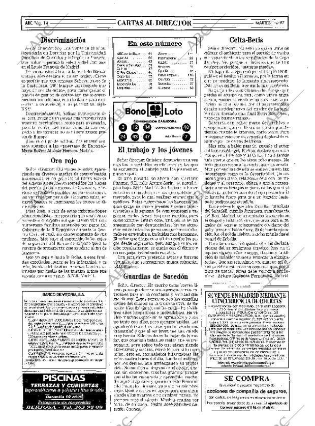 ABC MADRID 01-04-1997 página 14