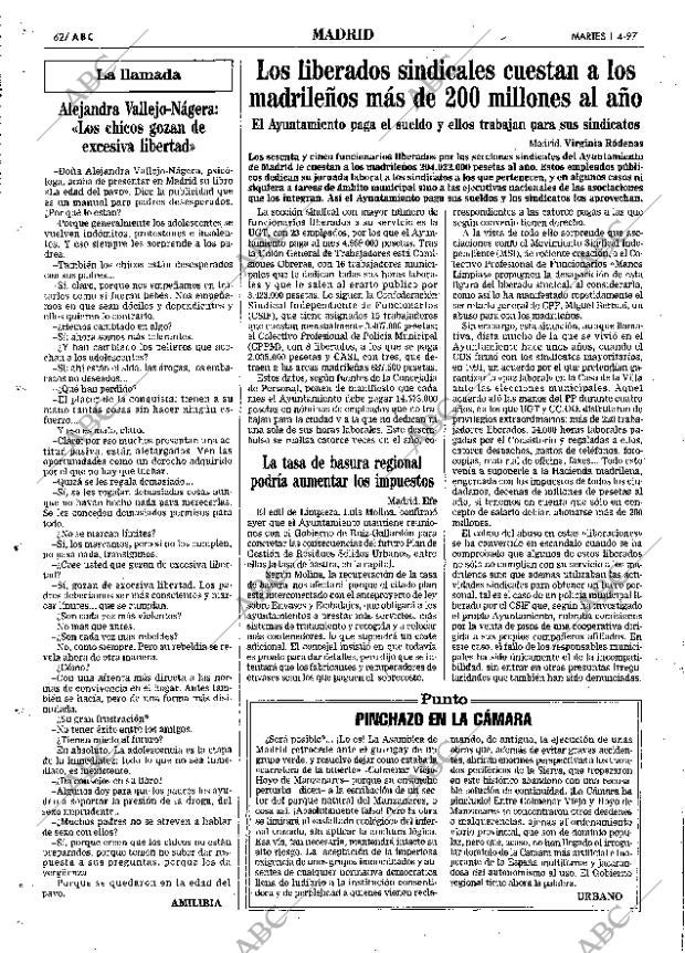 ABC MADRID 01-04-1997 página 62