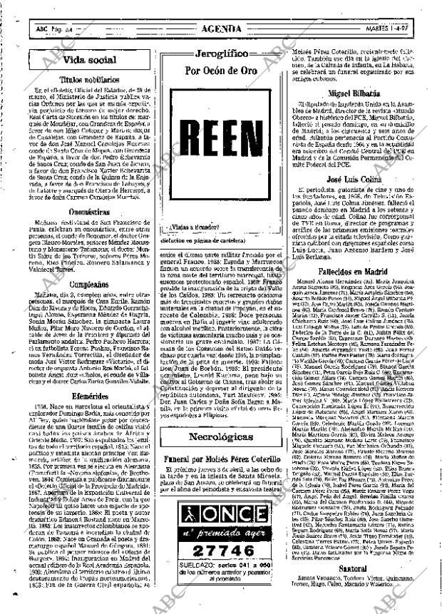 ABC MADRID 01-04-1997 página 64