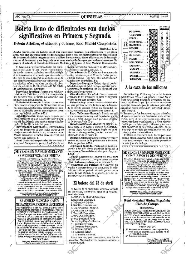 ABC MADRID 01-04-1997 página 72