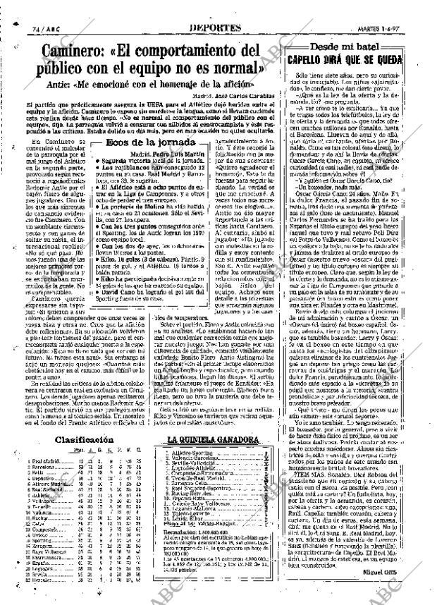 ABC MADRID 01-04-1997 página 74
