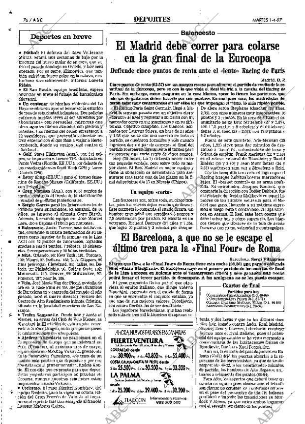 ABC MADRID 01-04-1997 página 76