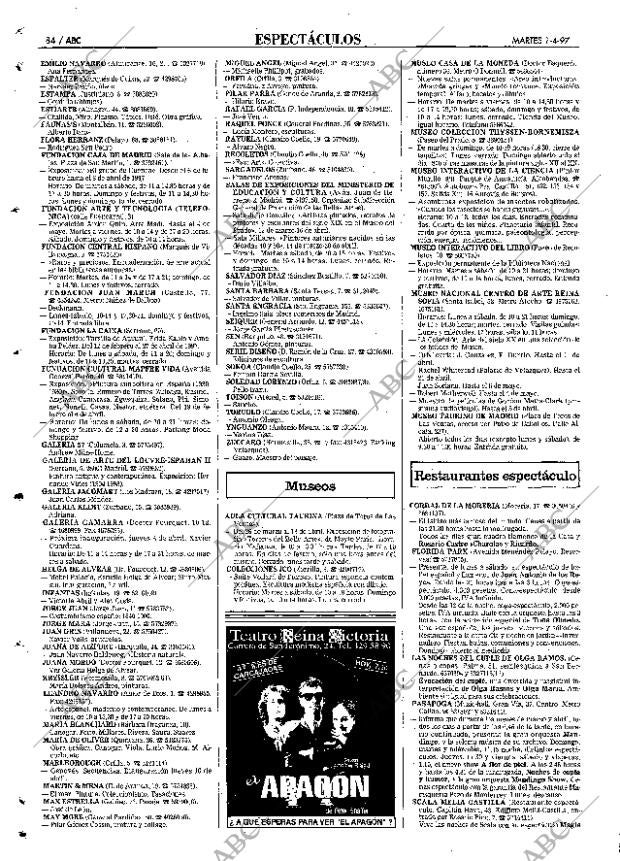 ABC MADRID 01-04-1997 página 84