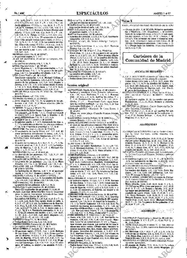 ABC MADRID 01-04-1997 página 86