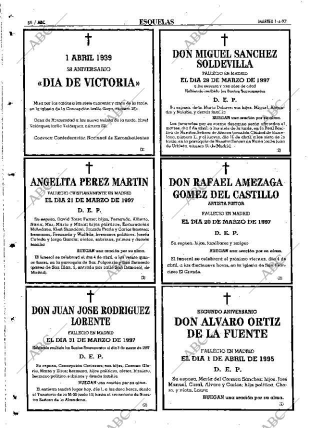 ABC MADRID 01-04-1997 página 88