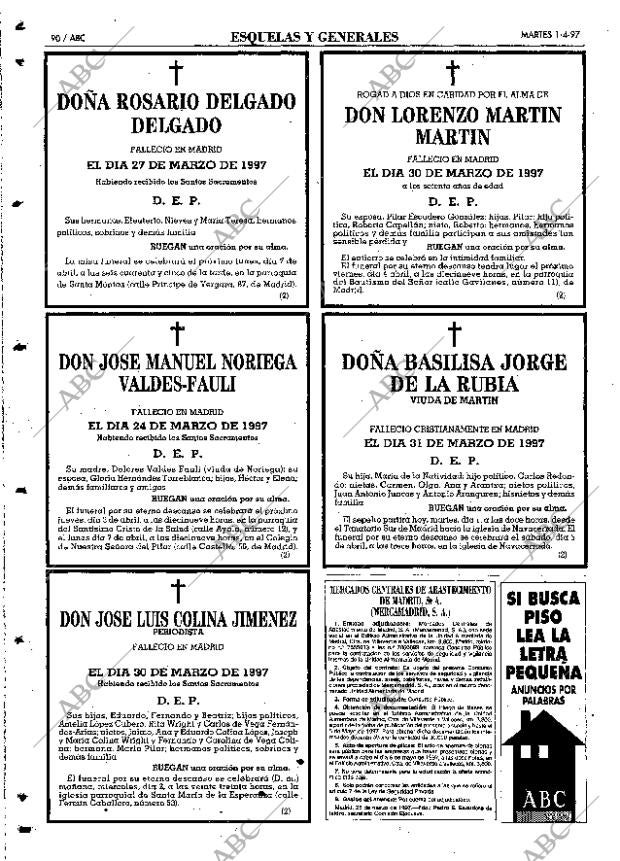ABC MADRID 01-04-1997 página 90