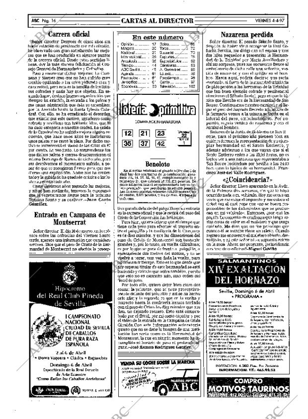 ABC SEVILLA 04-04-1997 página 16
