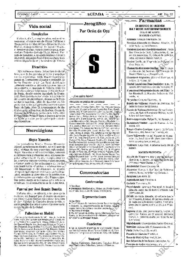 ABC MADRID 06-04-1997 página 85