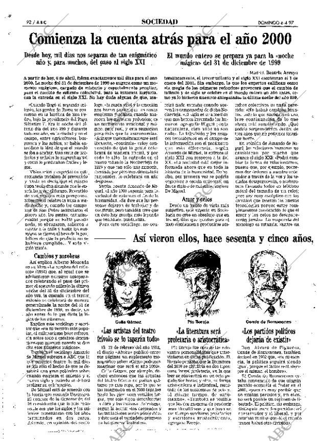 ABC MADRID 06-04-1997 página 92