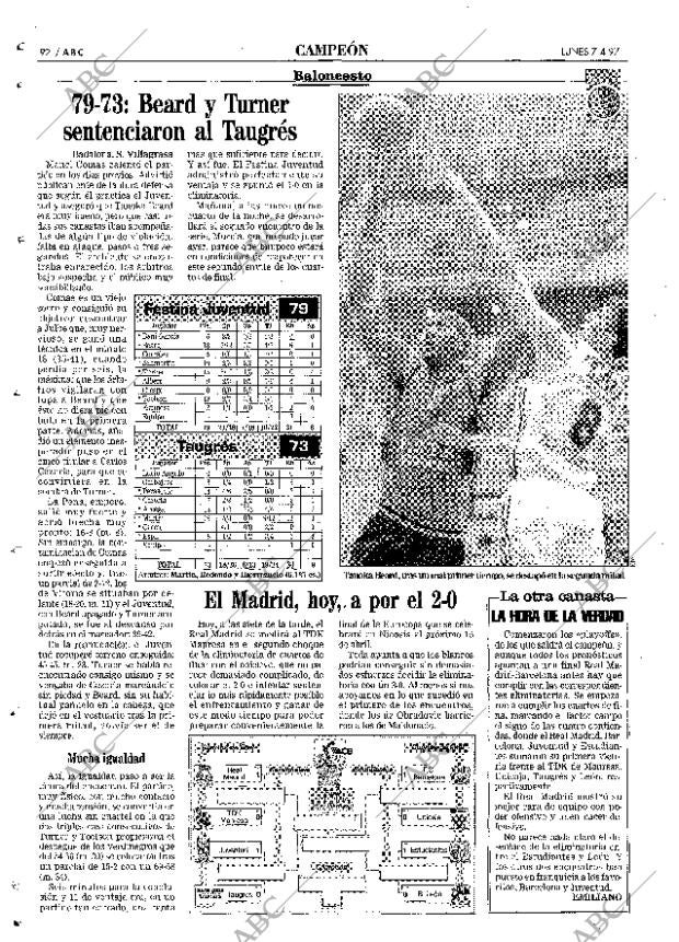ABC MADRID 07-04-1997 página 92