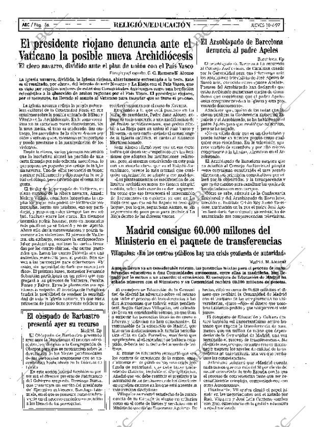 ABC MADRID 10-04-1997 página 56