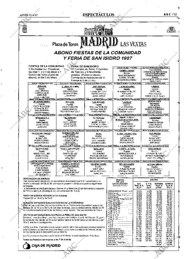 ABC MADRID 10-04-1997 página 85