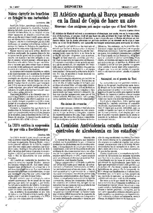 ABC MADRID 11-04-1997 página 84