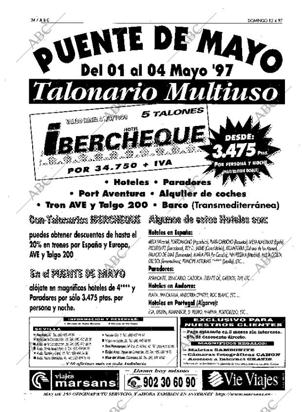 ABC SEVILLA 13-04-1997 página 34