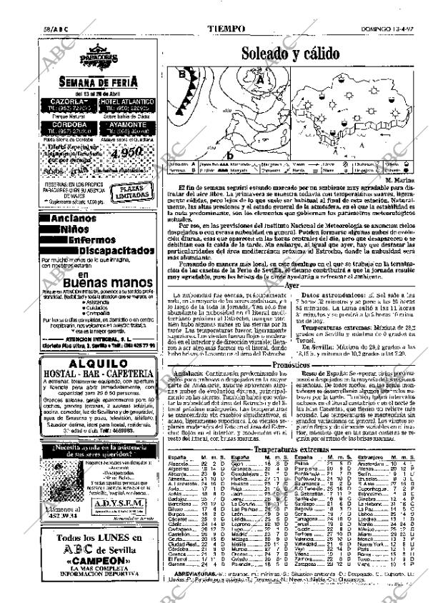 ABC SEVILLA 13-04-1997 página 58