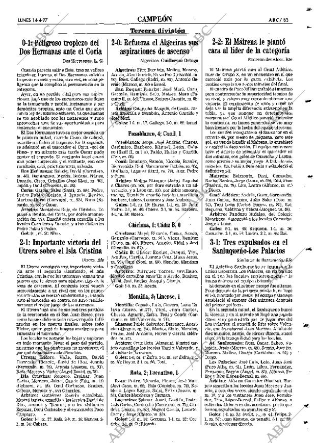 ABC SEVILLA 14-04-1997 página 83