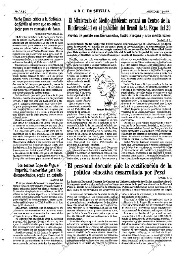ABC SEVILLA 16-04-1997 página 70