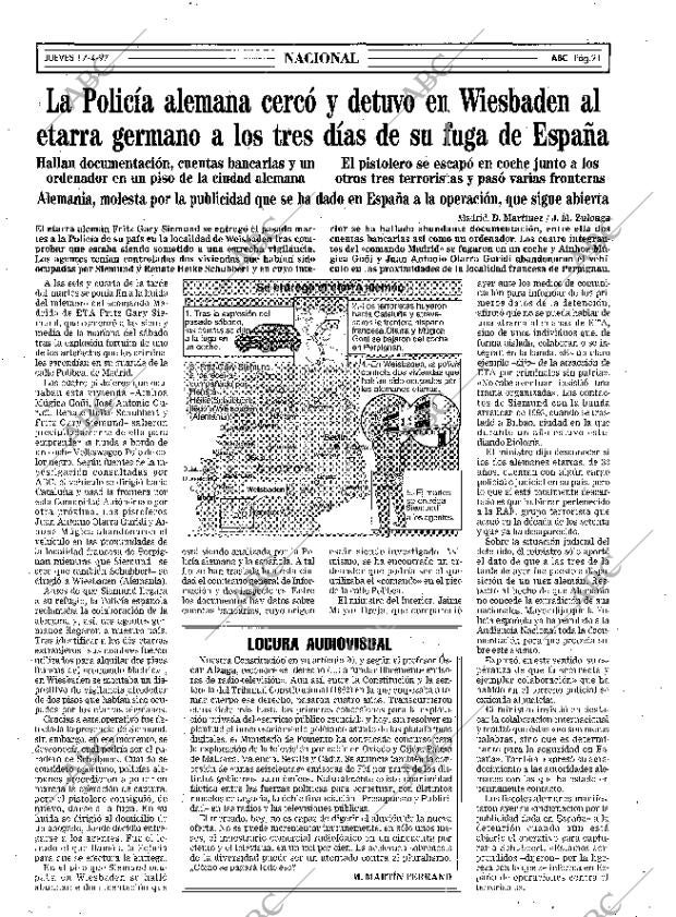 ABC MADRID 17-04-1997 página 21