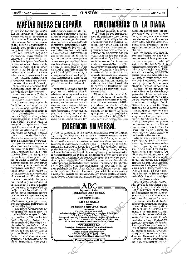 ABC SEVILLA 17-04-1997 página 19