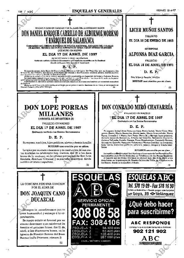 ABC MADRID 18-04-1997 página 106