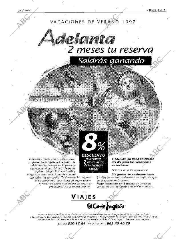 ABC MADRID 18-04-1997 página 26