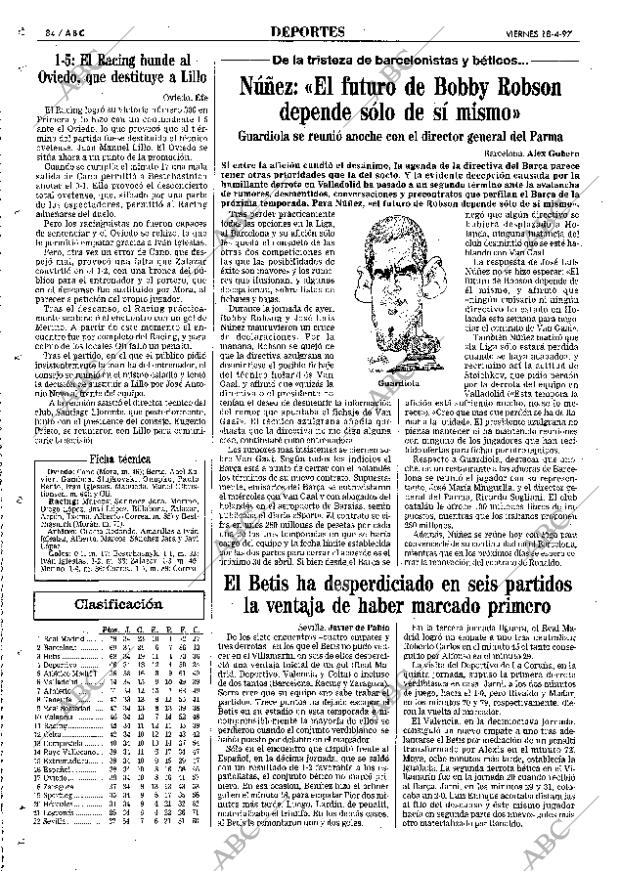 ABC MADRID 18-04-1997 página 84