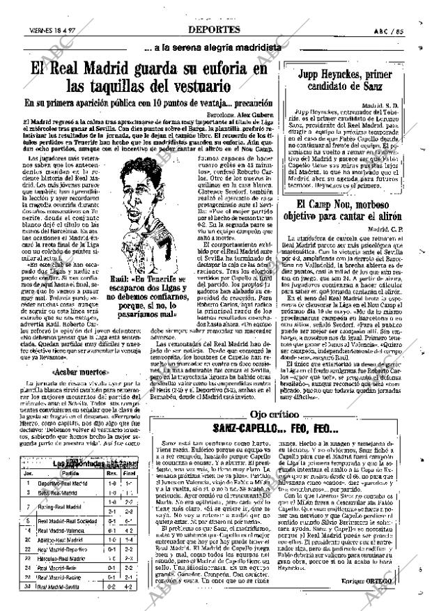 ABC MADRID 18-04-1997 página 85