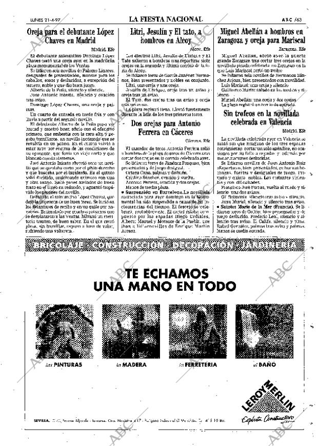 ABC SEVILLA 21-04-1997 página 63