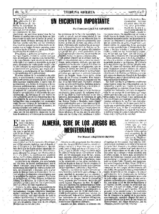 ABC MADRID 22-04-1997 página 38