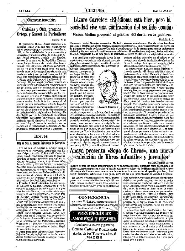 ABC MADRID 22-04-1997 página 54