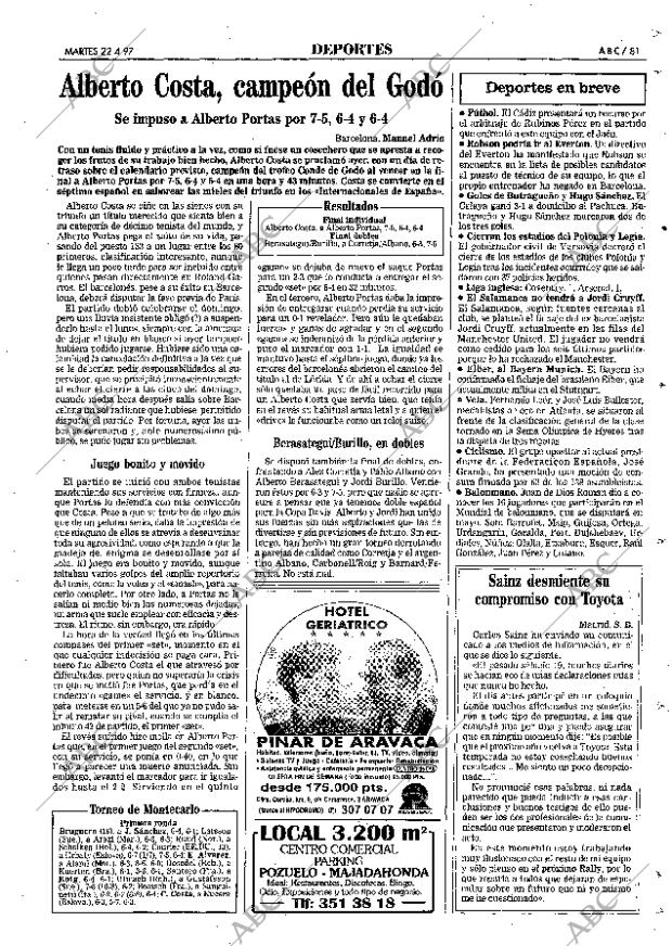 ABC MADRID 22-04-1997 página 81