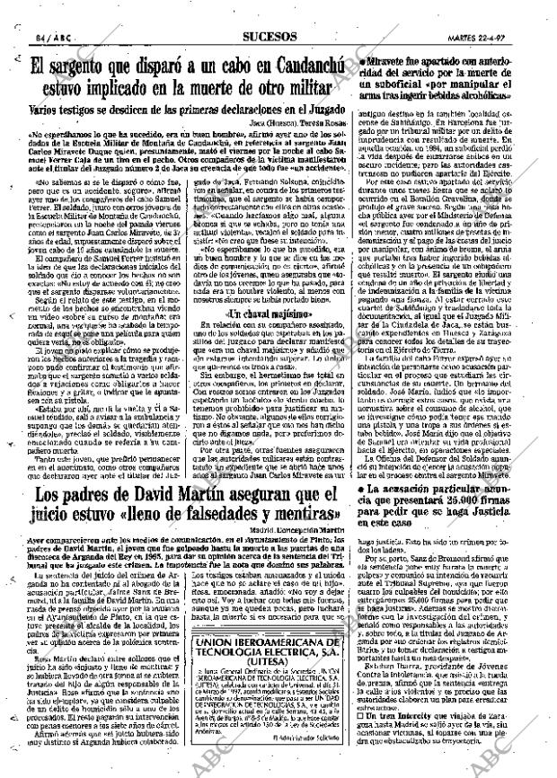 ABC MADRID 22-04-1997 página 84
