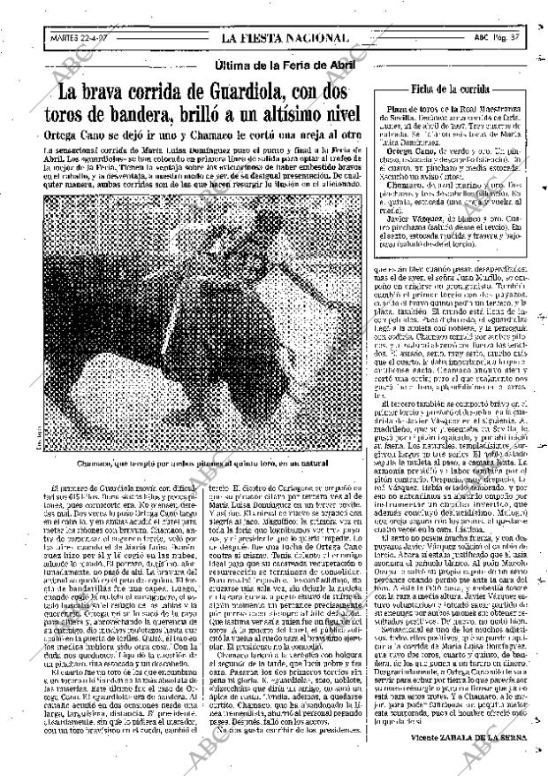 ABC MADRID 22-04-1997 página 87