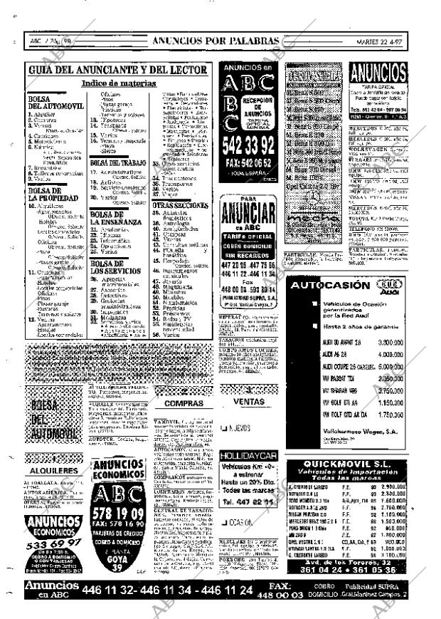 ABC MADRID 22-04-1997 página 98