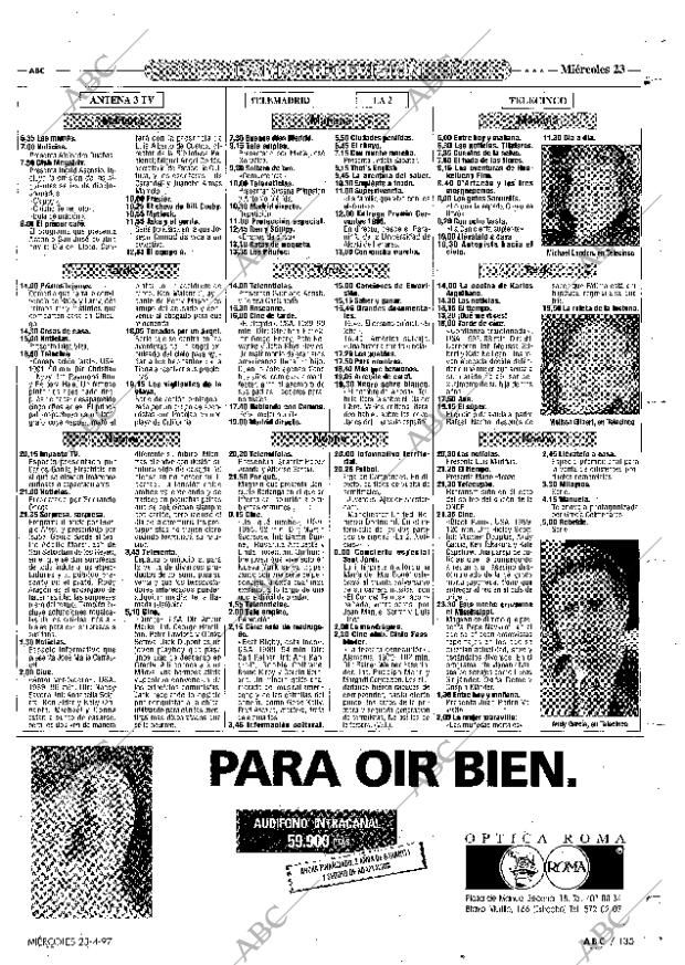 ABC MADRID 23-04-1997 página 135