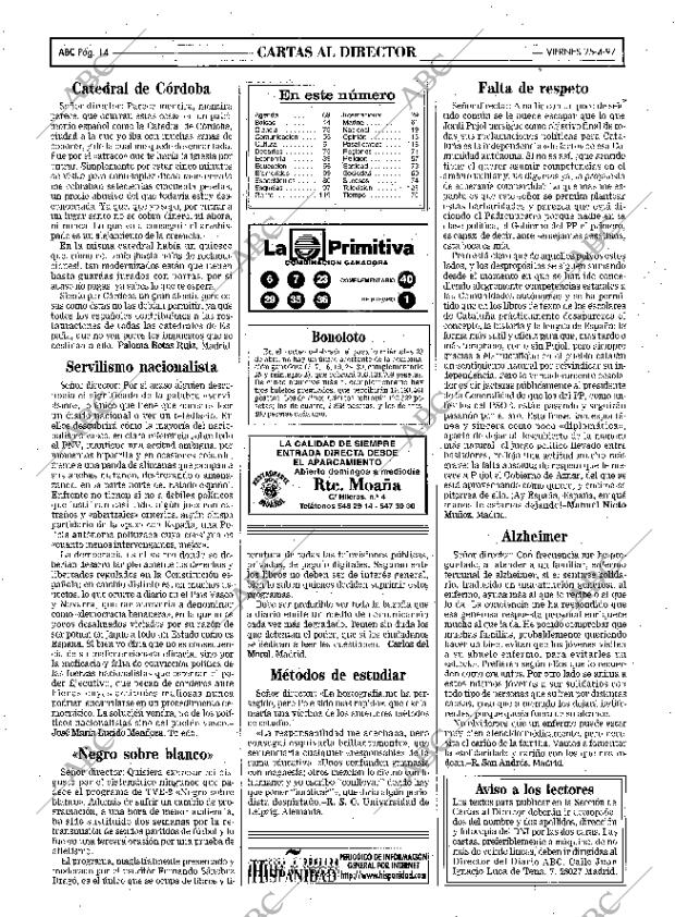 ABC MADRID 25-04-1997 página 14