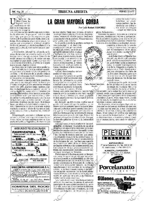 ABC MADRID 25-04-1997 página 38