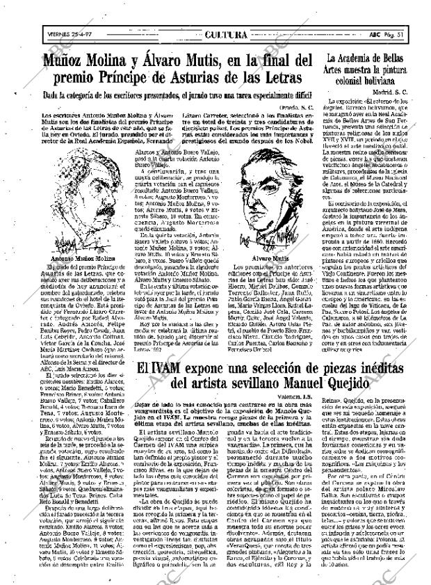 ABC MADRID 25-04-1997 página 51