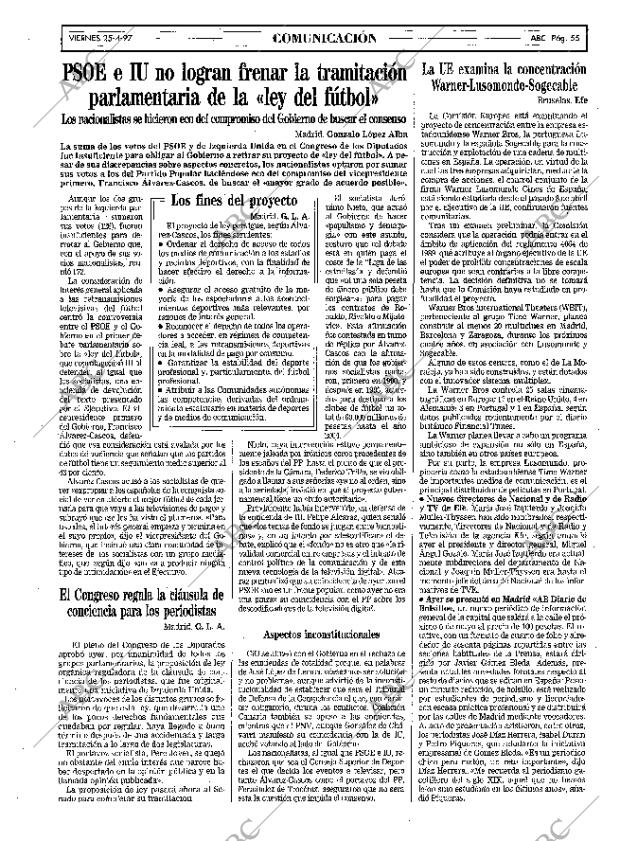 ABC MADRID 25-04-1997 página 55