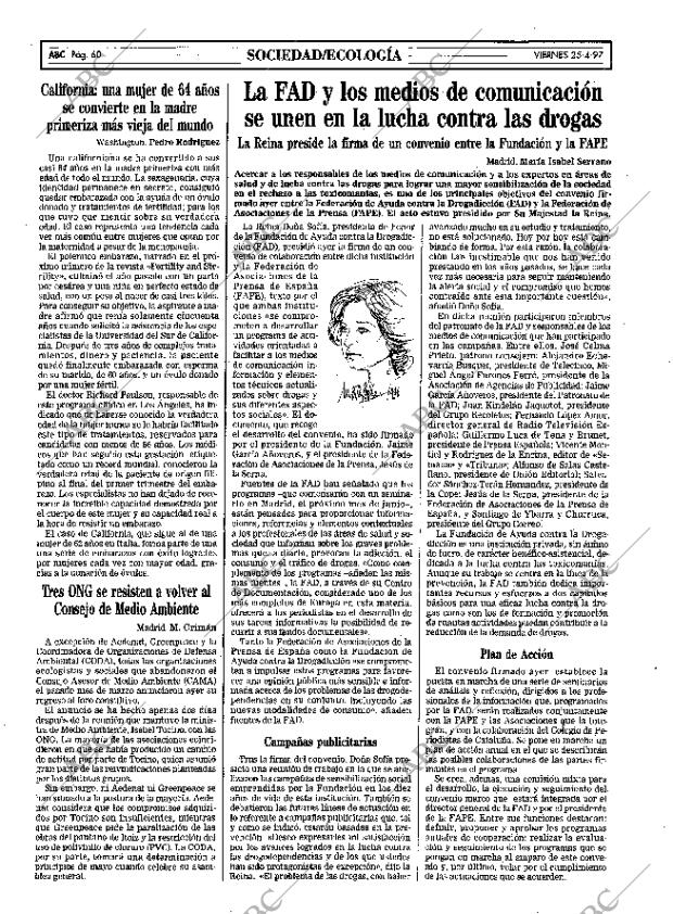 ABC MADRID 25-04-1997 página 60