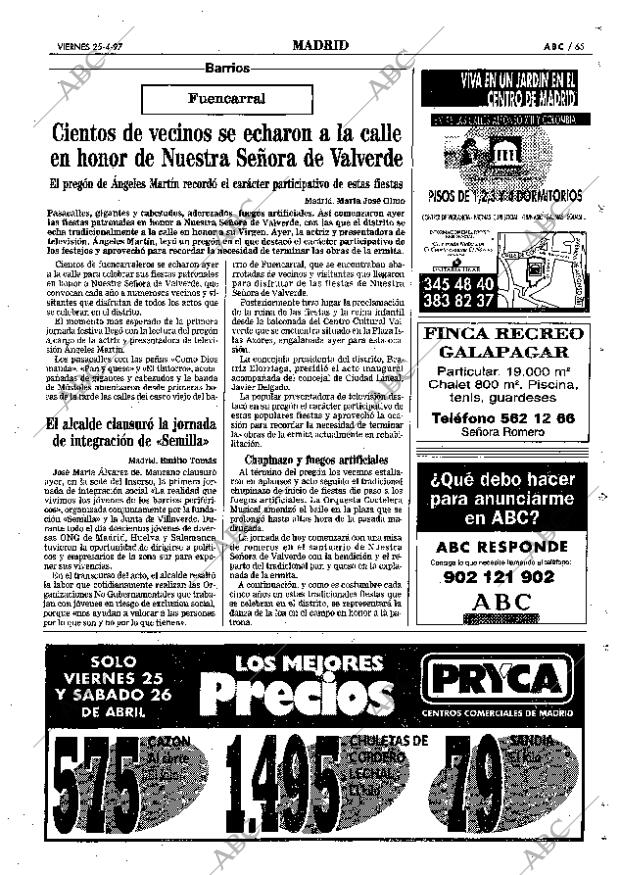 ABC MADRID 25-04-1997 página 65